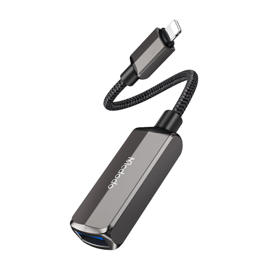 OTG-sovitin Lightning - USB-A McDodo CA-2690, Harmaa