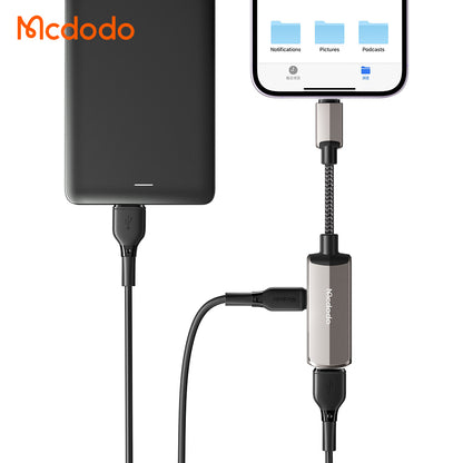 OTG-sovitin Lightning - USB-A McDodo CA-2690, Harmaa