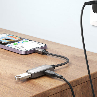 OTG-sovitin Lightning - USB-A McDodo CA-2690, Harmaa