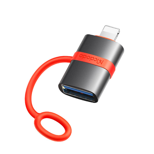 OTG-sovitin Lightning - USB-A McDodo OT-2600, Harmaa