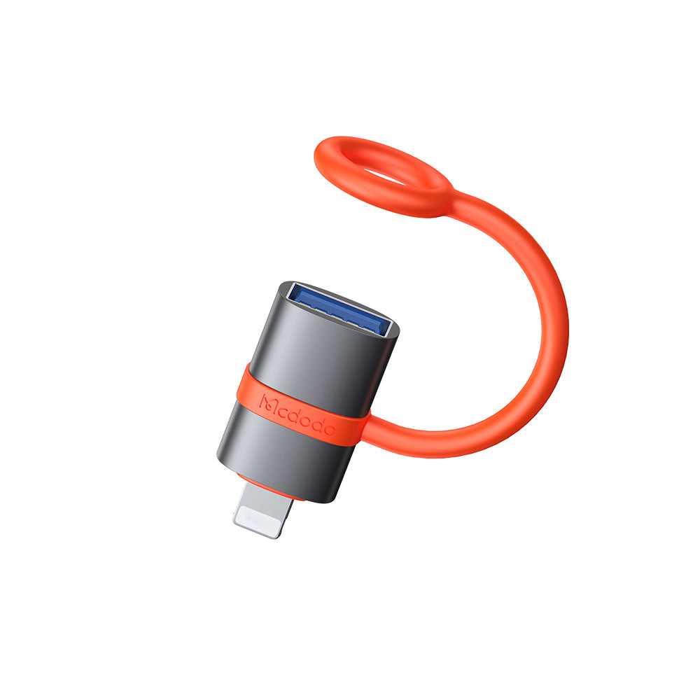 OTG-sovitin Lightning - USB-A McDodo OT-2600, Harmaa