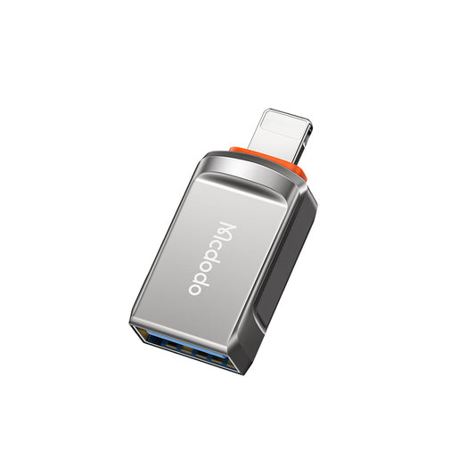 OTG-sovitin Lightning - USB-A McDodo OT-8600, Harmaa