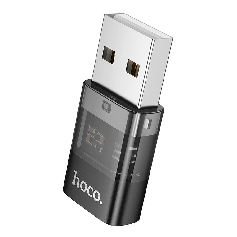 USB-C - USB-A HOCO UA36C -datan ja latauksen sovitin, Musta