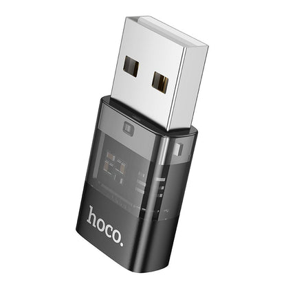 USB-C - USB-A HOCO UA36C -datan ja latauksen sovitin, Musta