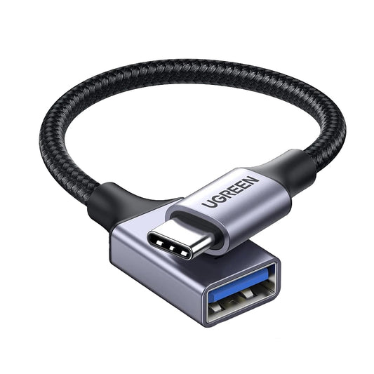 OTG USB-C - USB-A -sovitin UGREEN US378 (70889), Harmaa