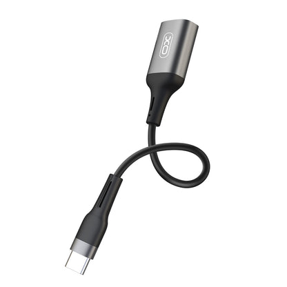 OTG-sovitin USB-C - USB-A XO Design NB201, Musta