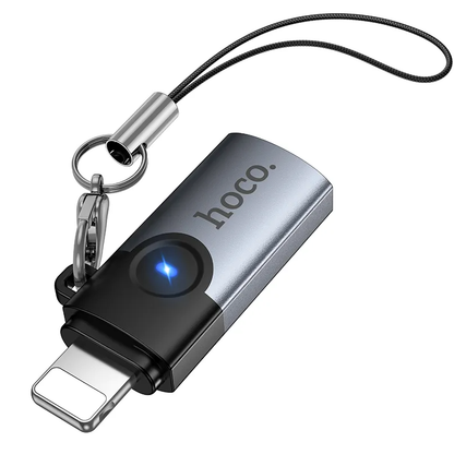 USB-C - Lightning -tietojen ja latauksen sovitin HOCO UA46A, harmaa