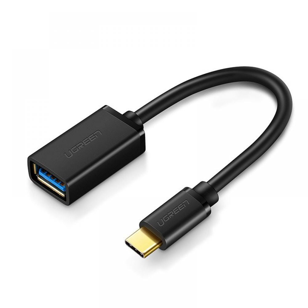 USB-C USB-A OTG-sovitin UGREEN US154, musta 