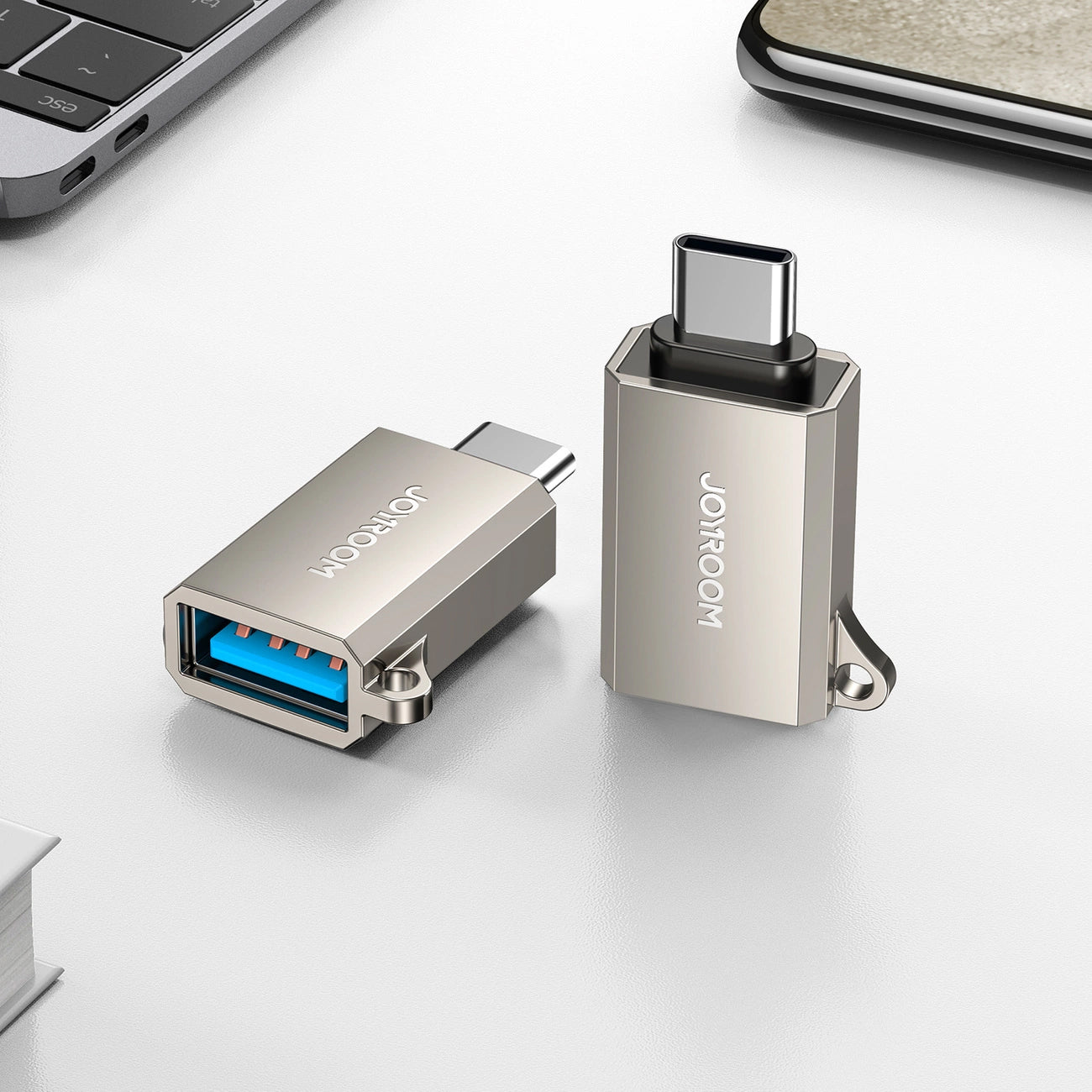 OTG-sovitin USB-C - USB-A Joyroom S-H151, Hopea