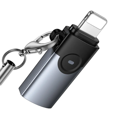 USB-C - Lightning -tietojen ja latauksen sovitin HOCO UA46A, harmaa