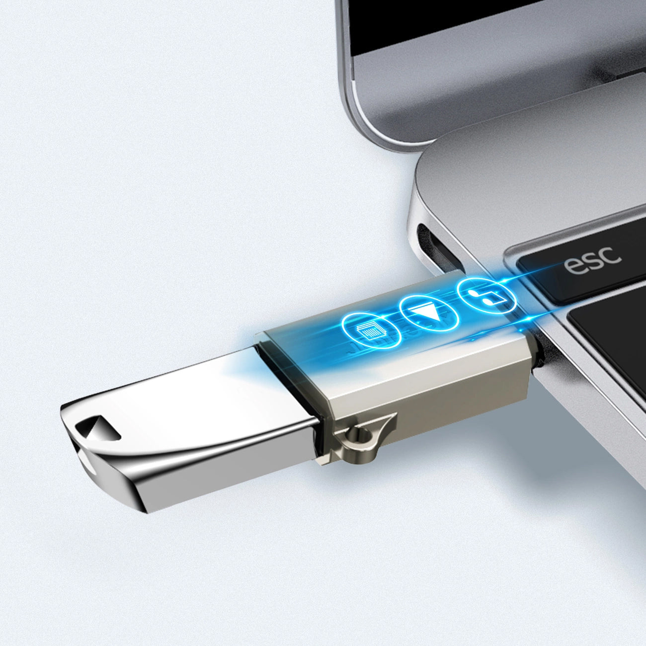 OTG-sovitin USB-C - USB-A Joyroom S-H151, Hopea