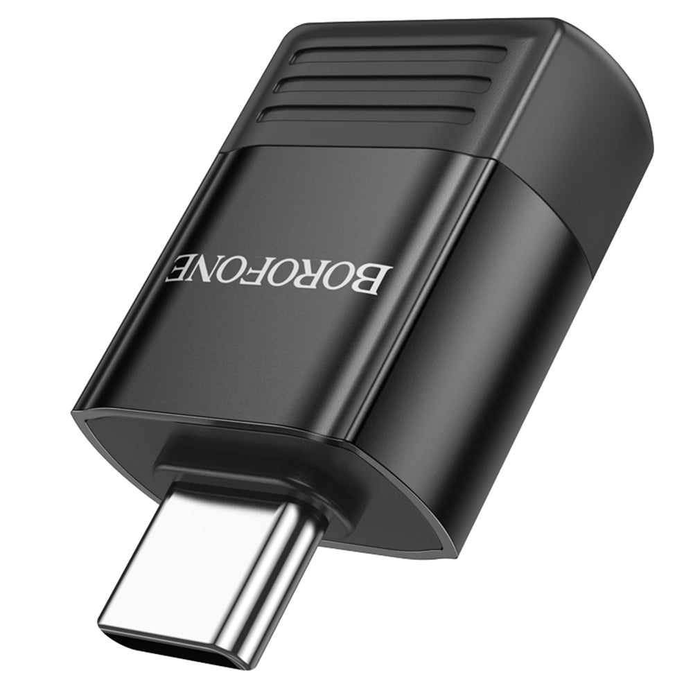 OTG USB-C - USB-A -adapteri Borofone BV18, Musta