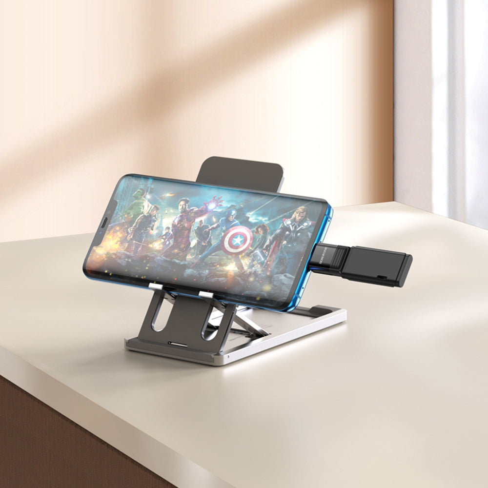 OTG USB-C - USB-A -adapteri Borofone BV18, Musta