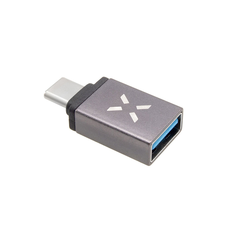 OTG-sovitin USB-C - USB-A Fixed, Harmaa