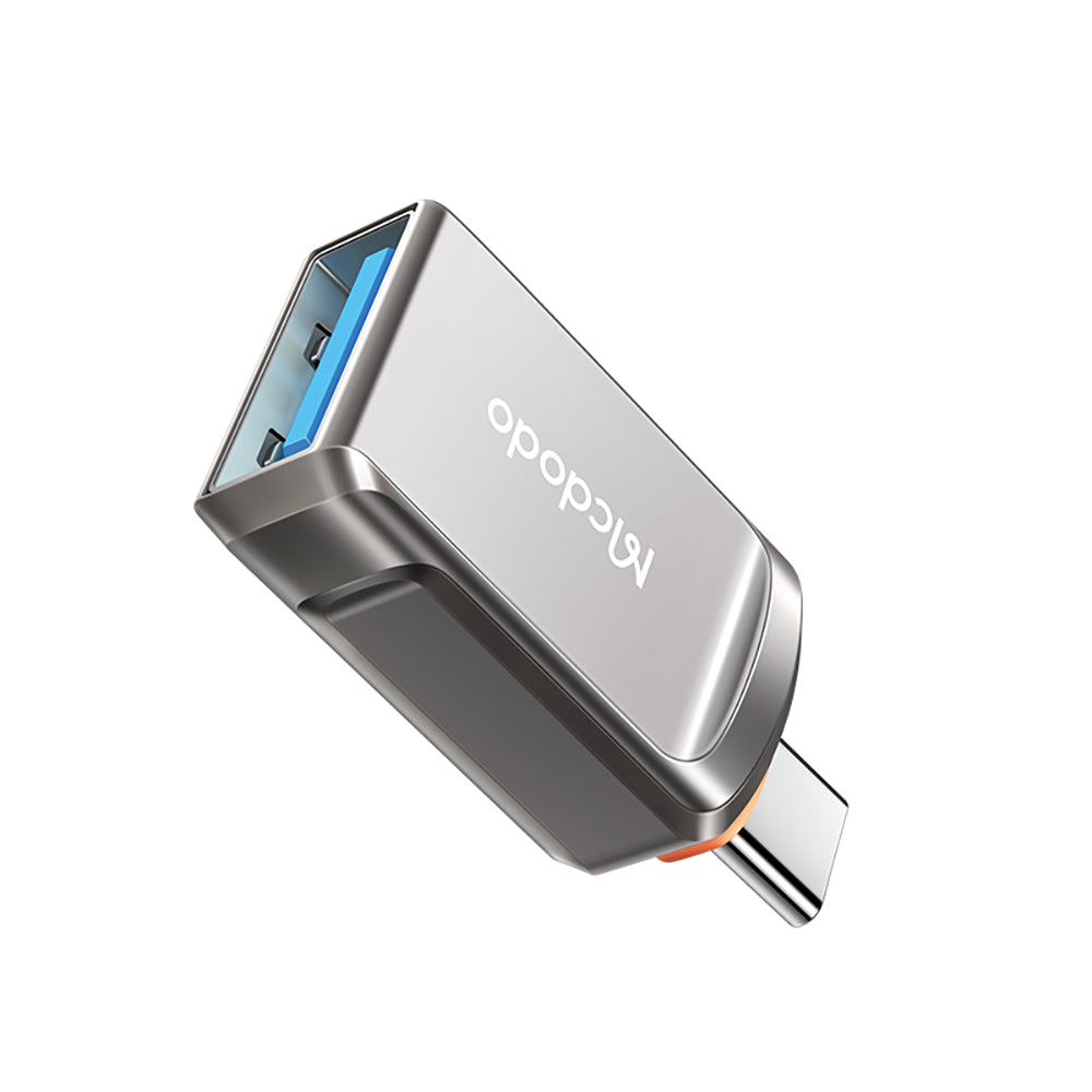 OTG-sovitin USB-C - USB-A McDodo OT-8730, Harmaa
