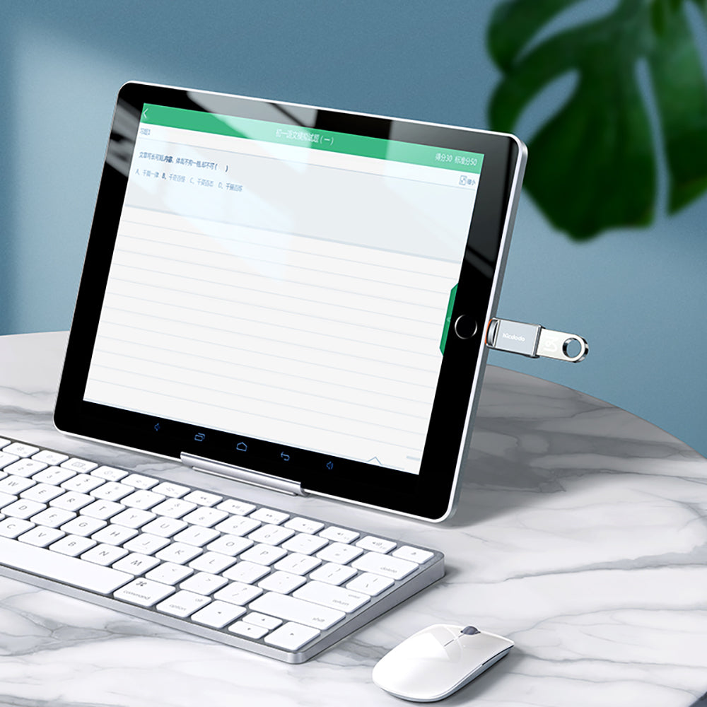 OTG-sovitin USB-C - USB-A McDodo OT-8730, Harmaa