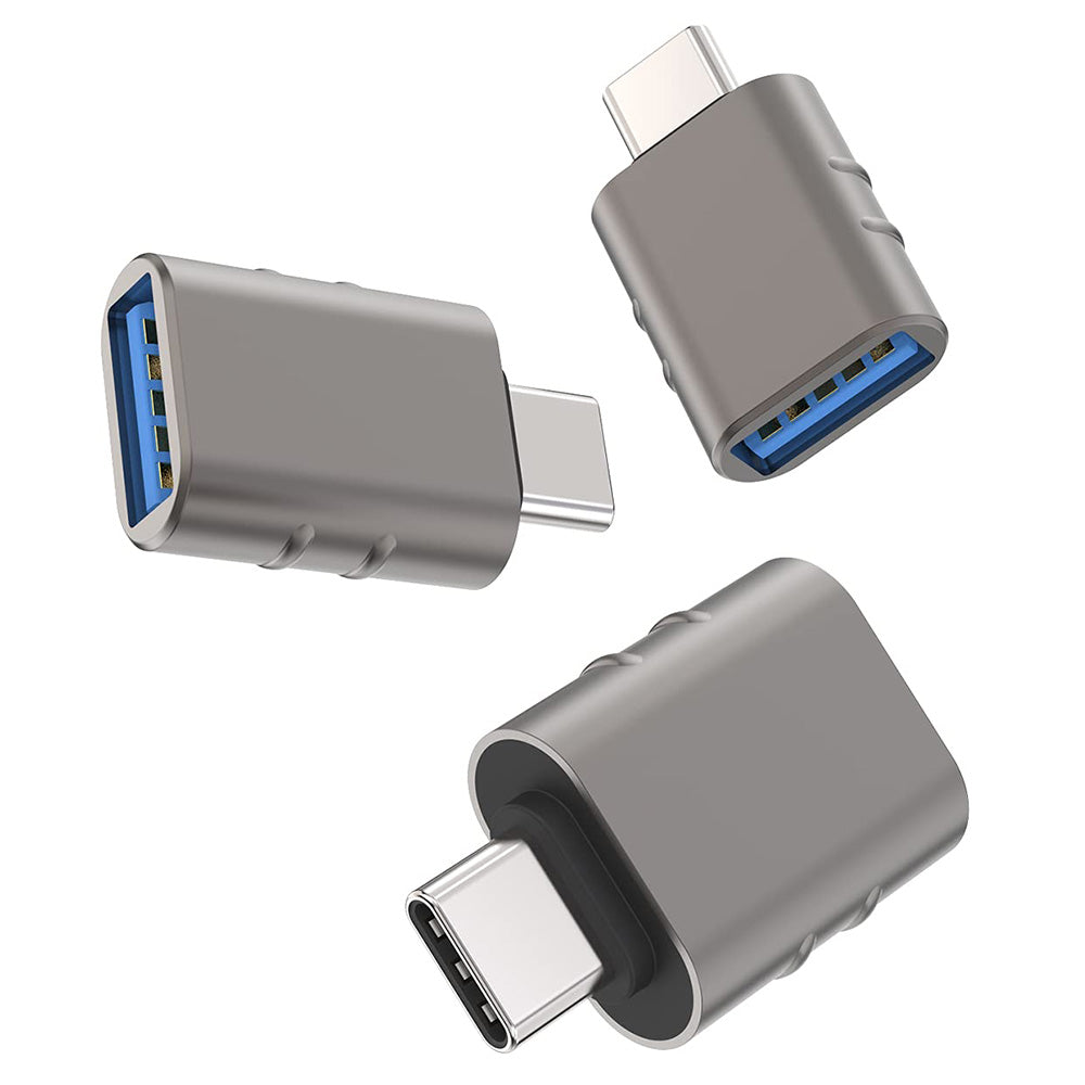 OTG-sovitin USB-C - USB-A Techsuit A10 SlateVolt, Harmaa