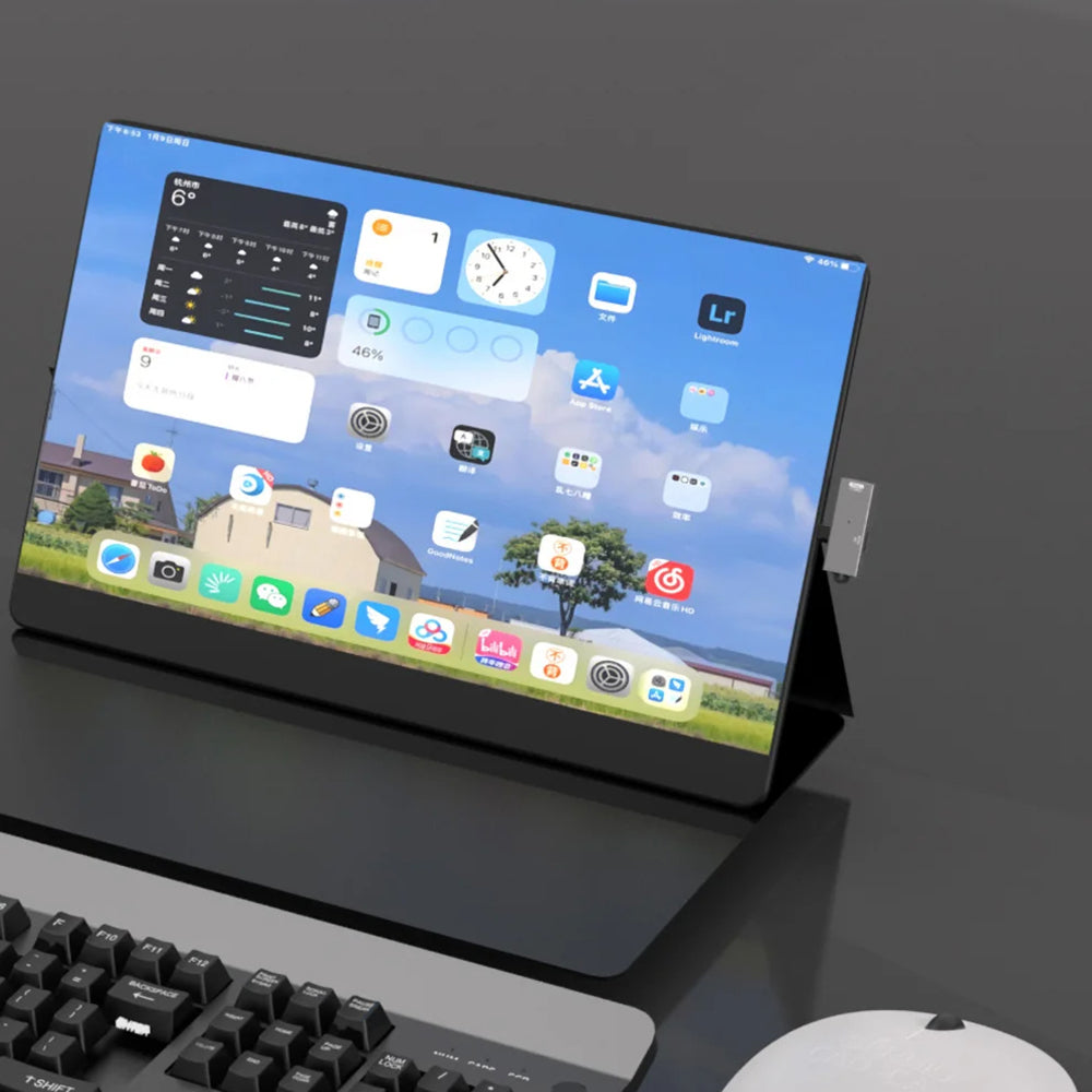 OTG-sovitin USB-C - USB-A Techsuit A21, Harmaa