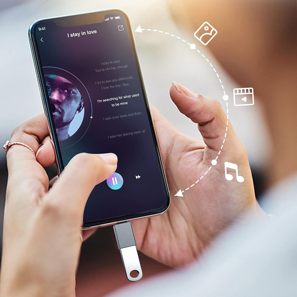 OTG-sovitin USB-C - USB-A Techsuit A8 SlateVolt, Harmaa