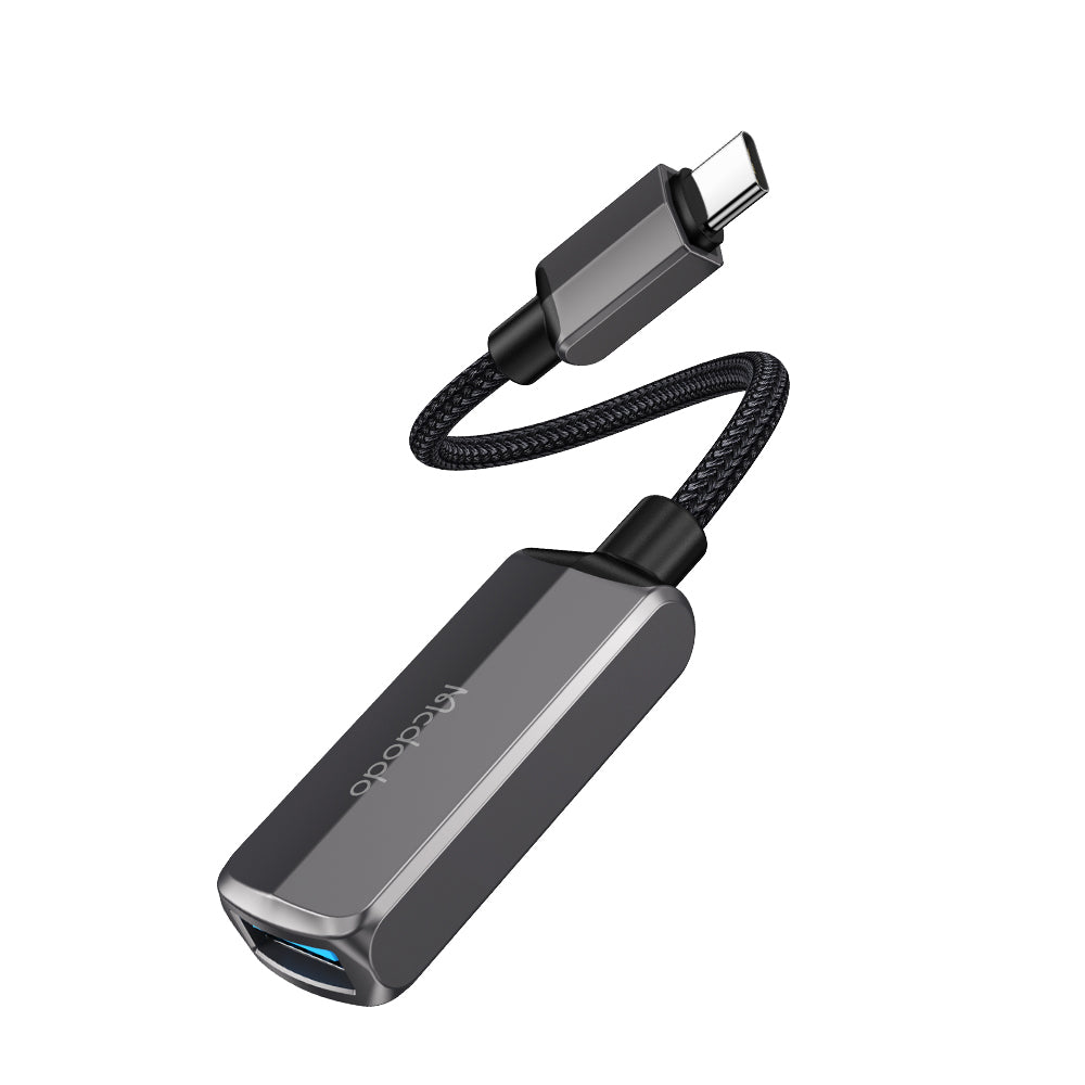 OTG-sovitin USB-C - USB-A / USB-C McDodo CA-2830, Harmaa