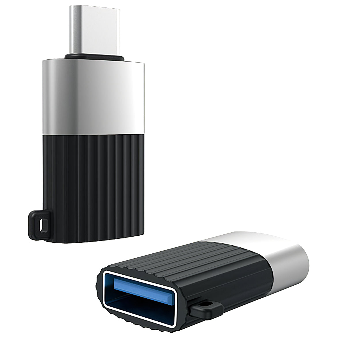 OTG-sovitin USB-A - USB-C XO Design NB149-F, Musta