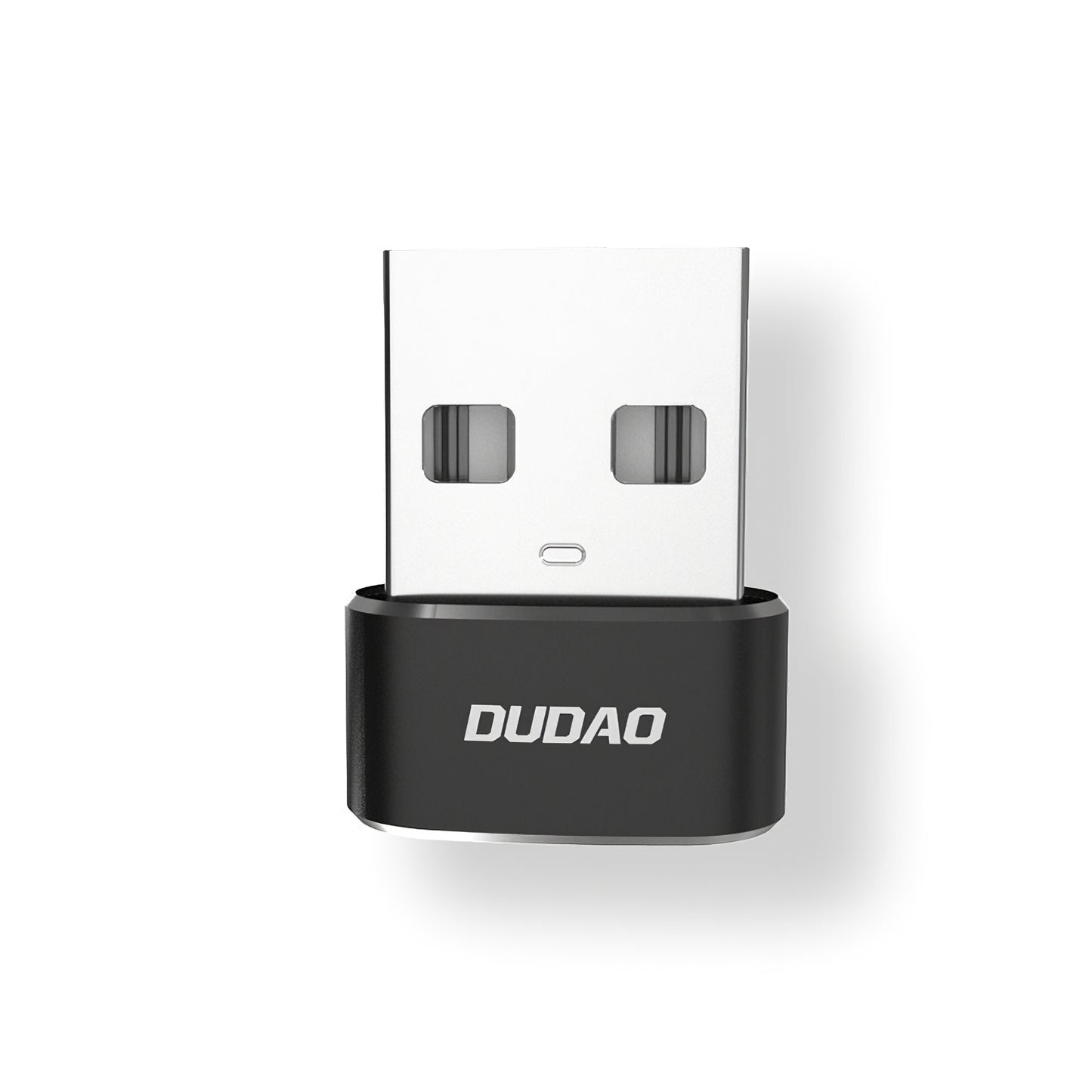 USB-C ja USB-A data- ja lataussovitin Dudao L16AC, musta