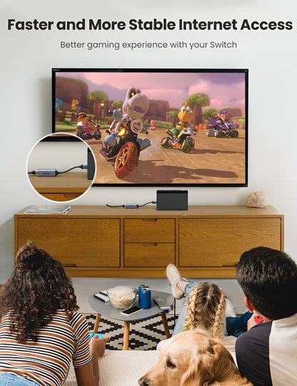 UGREEN CM209 -verkkokortti, RJ45, USB, Harmaa