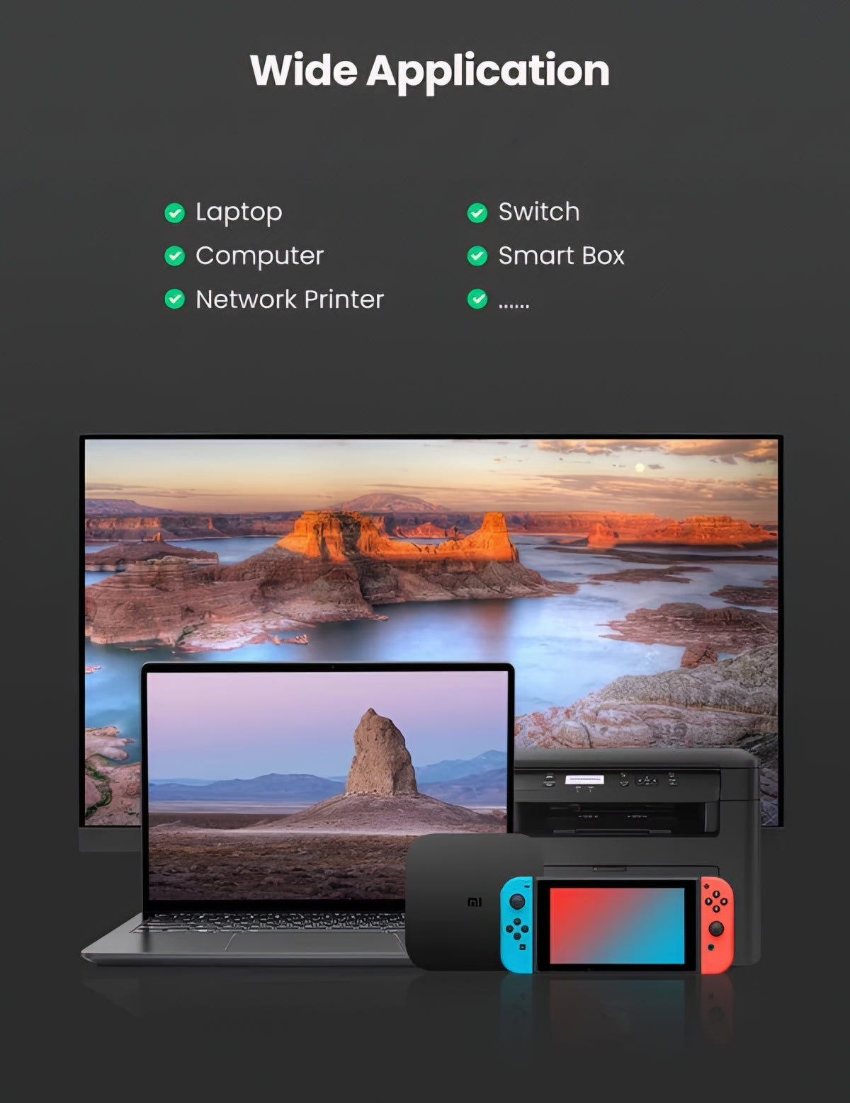 UGREEN CM209 -verkkokortti, RJ45, USB, Harmaa