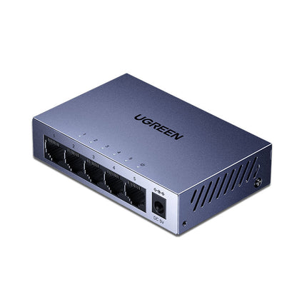 UGREEN CM933 -verkkokytkin (65956EU), 5 x RJ45, musta