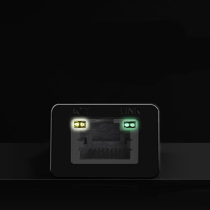 UGREEN CR110 -verkkokortti, RJ45, USB, Musta