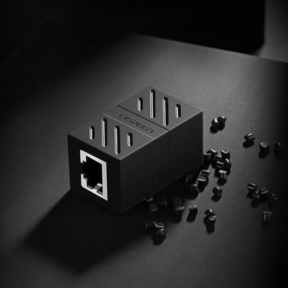 UGREEN NW114 -verkkoadapteri, RJ45 - RJ45, Musta