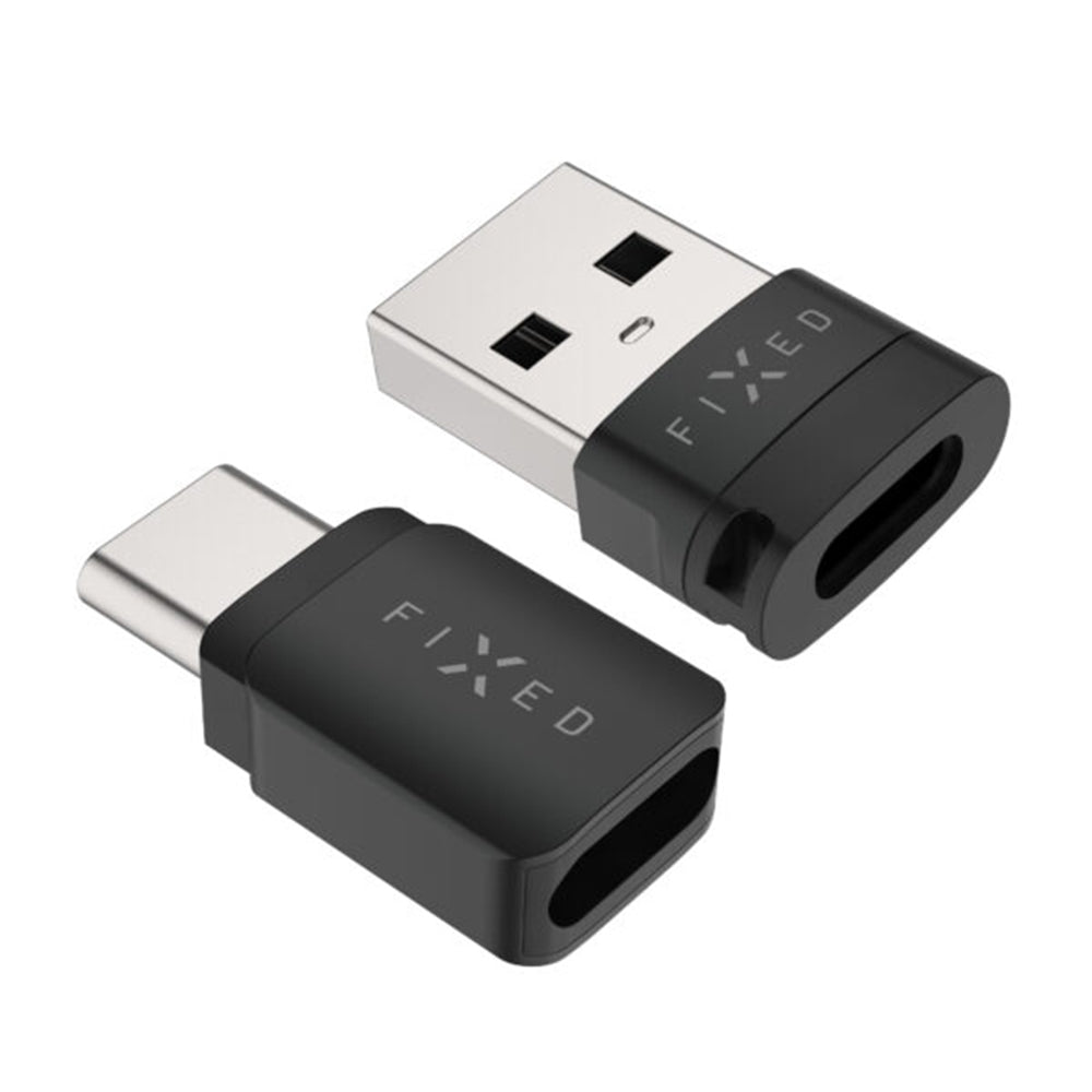USB-sovitin, Data Lock Fixed, USB-A / USB-C, 2in1, Musta