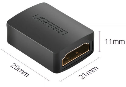 UGREEN HD112 Video Adapter, HDMI - HDMI, 4K, Black