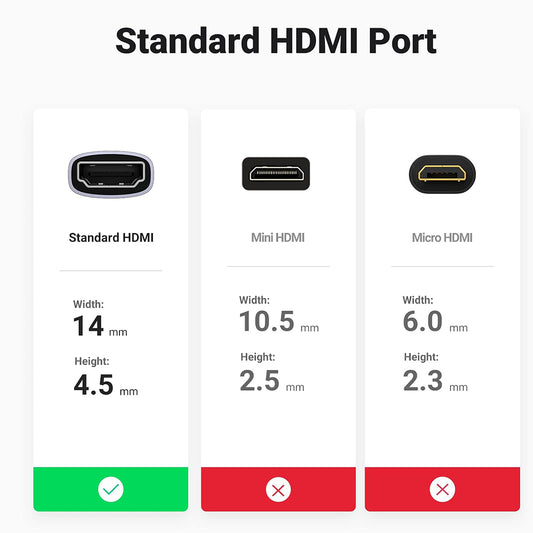 UGREEN HD159 Videoadapteri (90592), HDMI - HDMI, 8K, Harmaa
