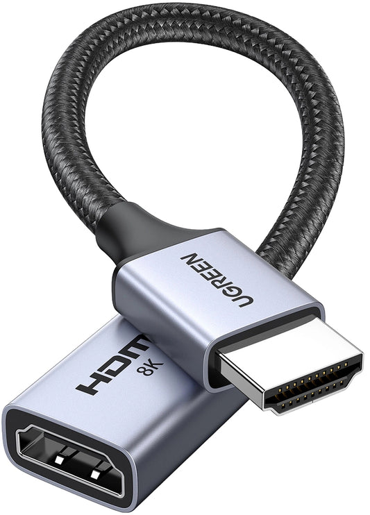 Videoadapteri UGREEN HD165, HDMI - HDMI, 8K, Harmaa