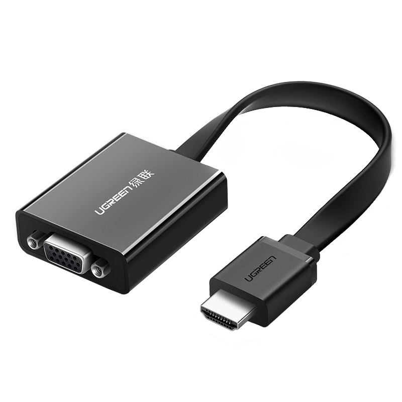 UGREEN MM103 Videoadapteri (40248), HDMI - VGA, 1080P, Musta