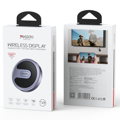 Multimedia Wireless -sovitin Yesido TV15, Harmaa