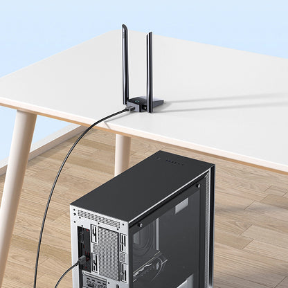 Baseus FastJoy langaton sovitin, kaksikaistainen, Wi-Fi 6, 1300Mbps, musta B01317600111-05 