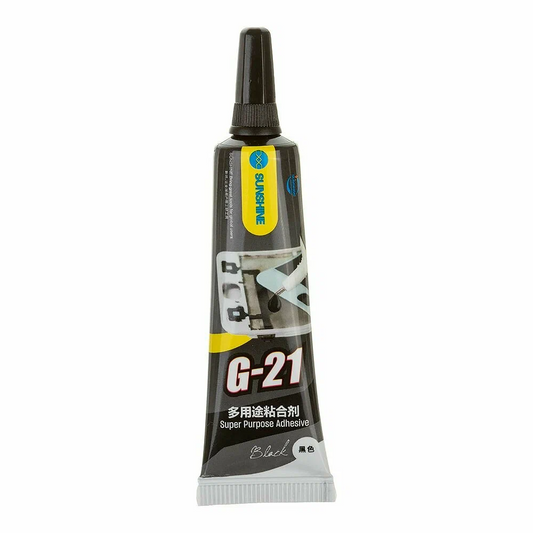 Sunshine G-21 nestemäinen liima, 15ml, Musta