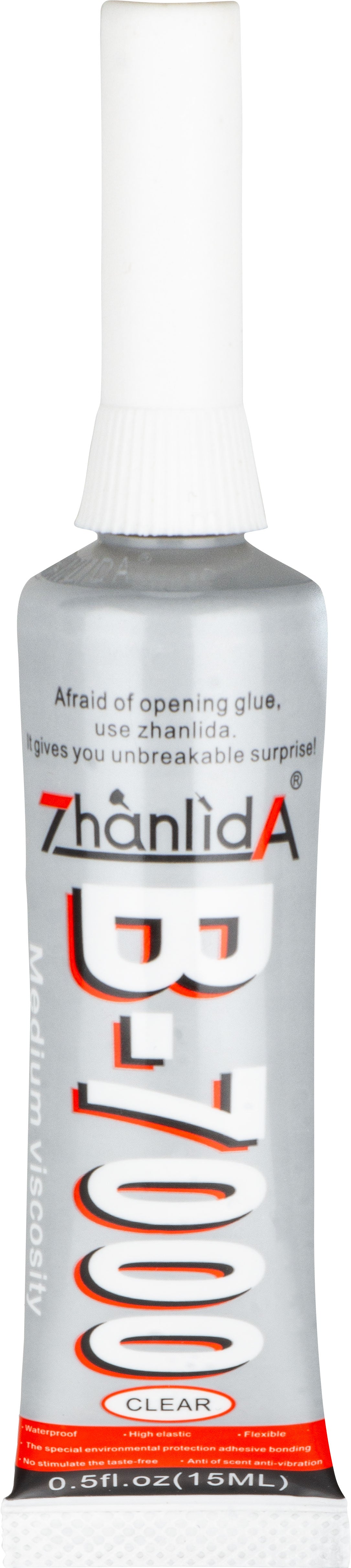 Zhanlida B-7000 nestemäinen liima, 15ml, Läpinäkyvä