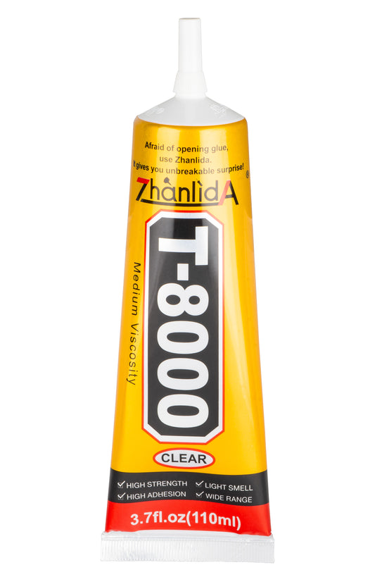 Zhanlida T-8000 nestemäinen liima, 110 ml, läpinäkyvä