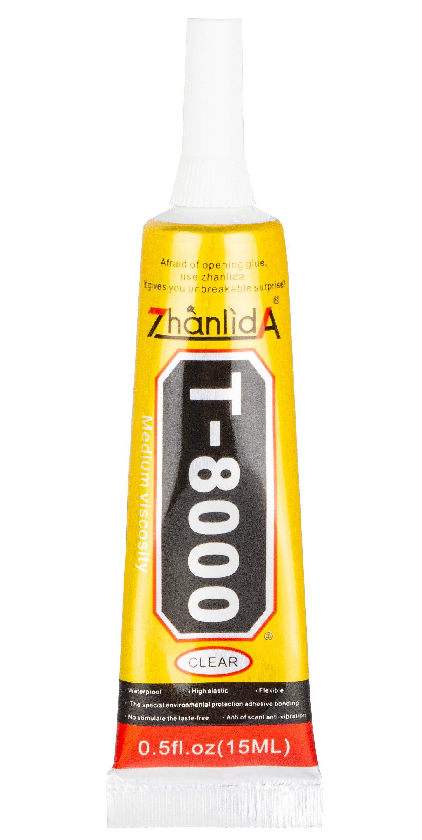 Zhanlida T-8000 nestemäinen liima, 15ml, läpinäkyvä