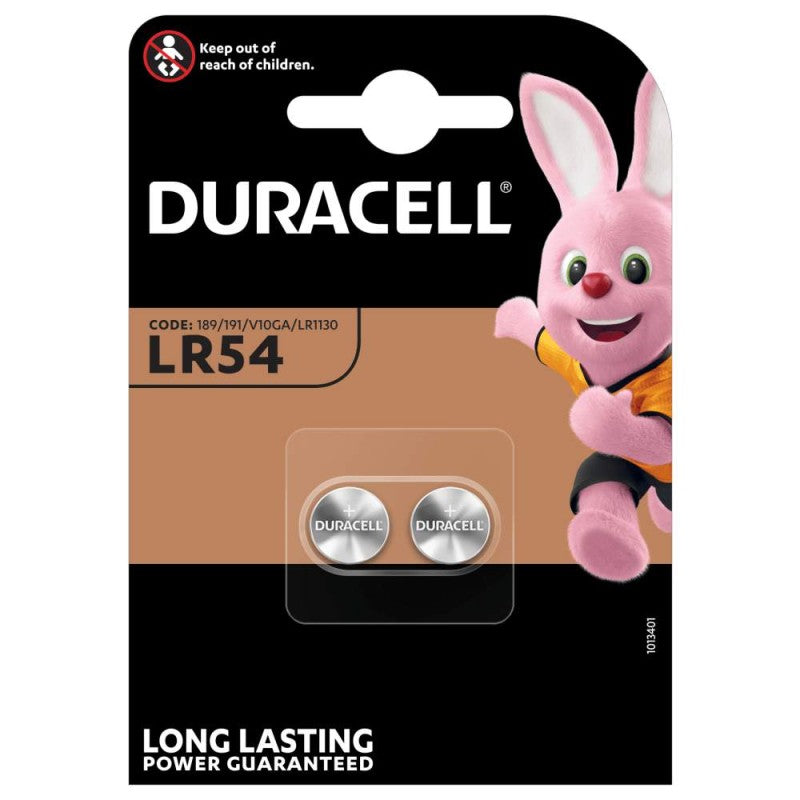 Duracell-paristo, LR54, 2 kappaleen setti