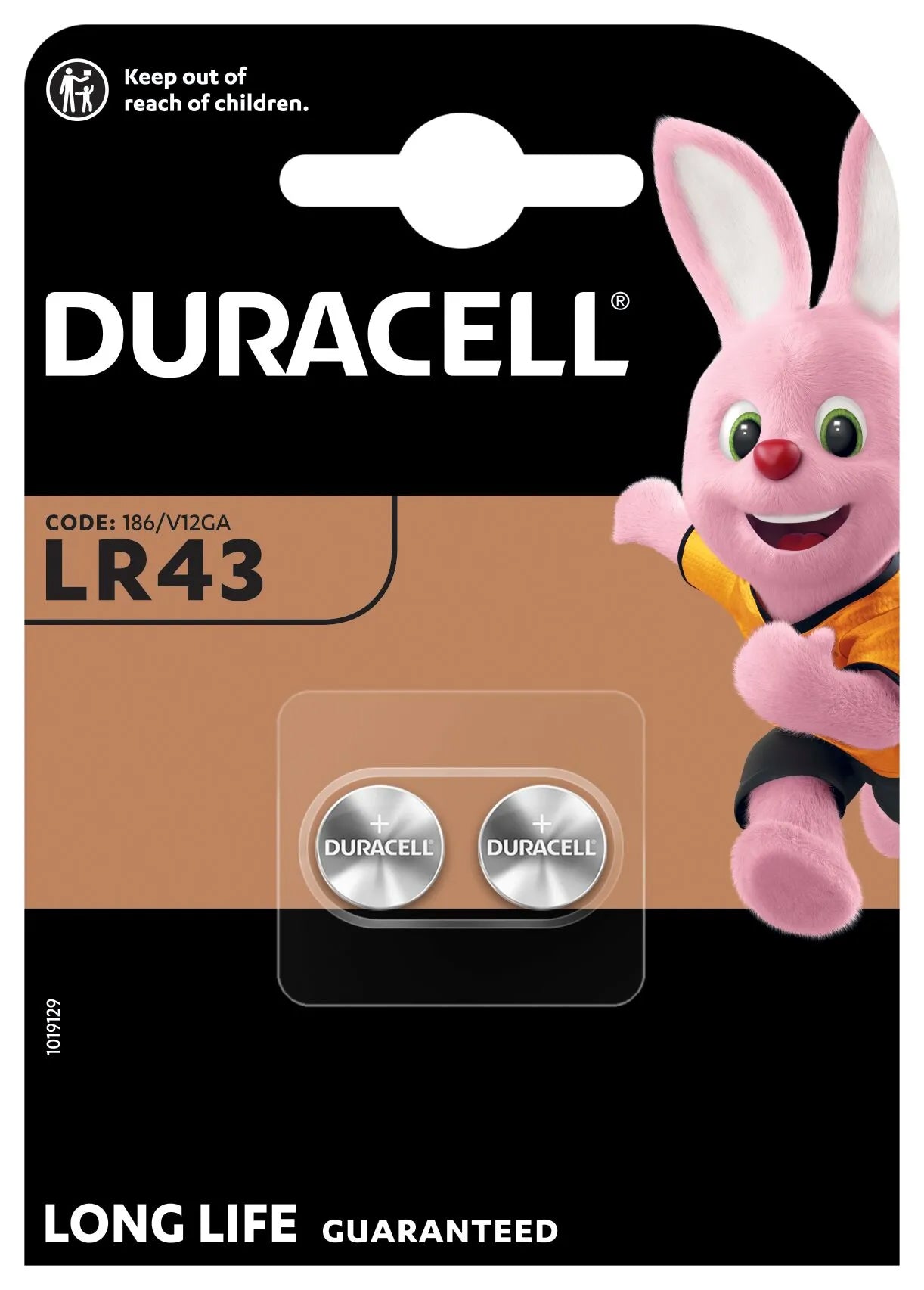 Duracell-paristo, LR43, 2 kappaleen setti
