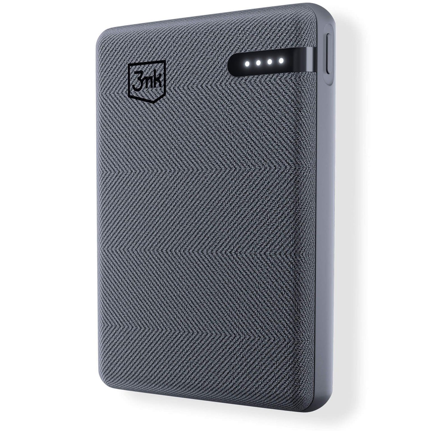 Ulkoinen akku 3MK Pocket, 5000mAh, 12W, 1 x USB-C, Harmaa