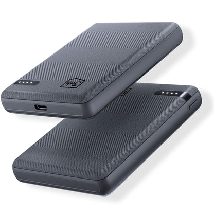 Ulkoinen akku 3MK Pocket, 5000mAh, 12W, 1 x USB-C, Harmaa