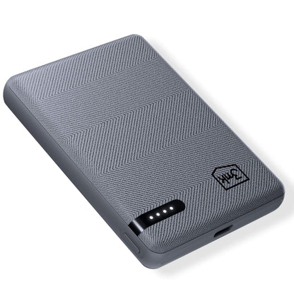 Ulkoinen akku 3MK Pocket, 5000mAh, 12W, 1 x USB-C, Harmaa