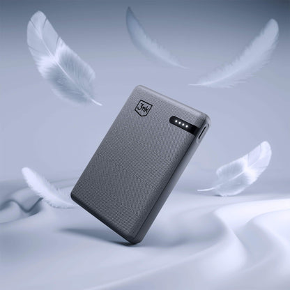 Ulkoinen akku 3MK Pocket, 5000mAh, 12W, 1 x USB-C, Harmaa