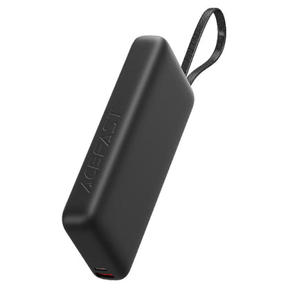 Ulkoinen akku Acefast M22, 20000mAh, 130W, QC + PD, 1 x USB-A - 2 x USB-C, Musta