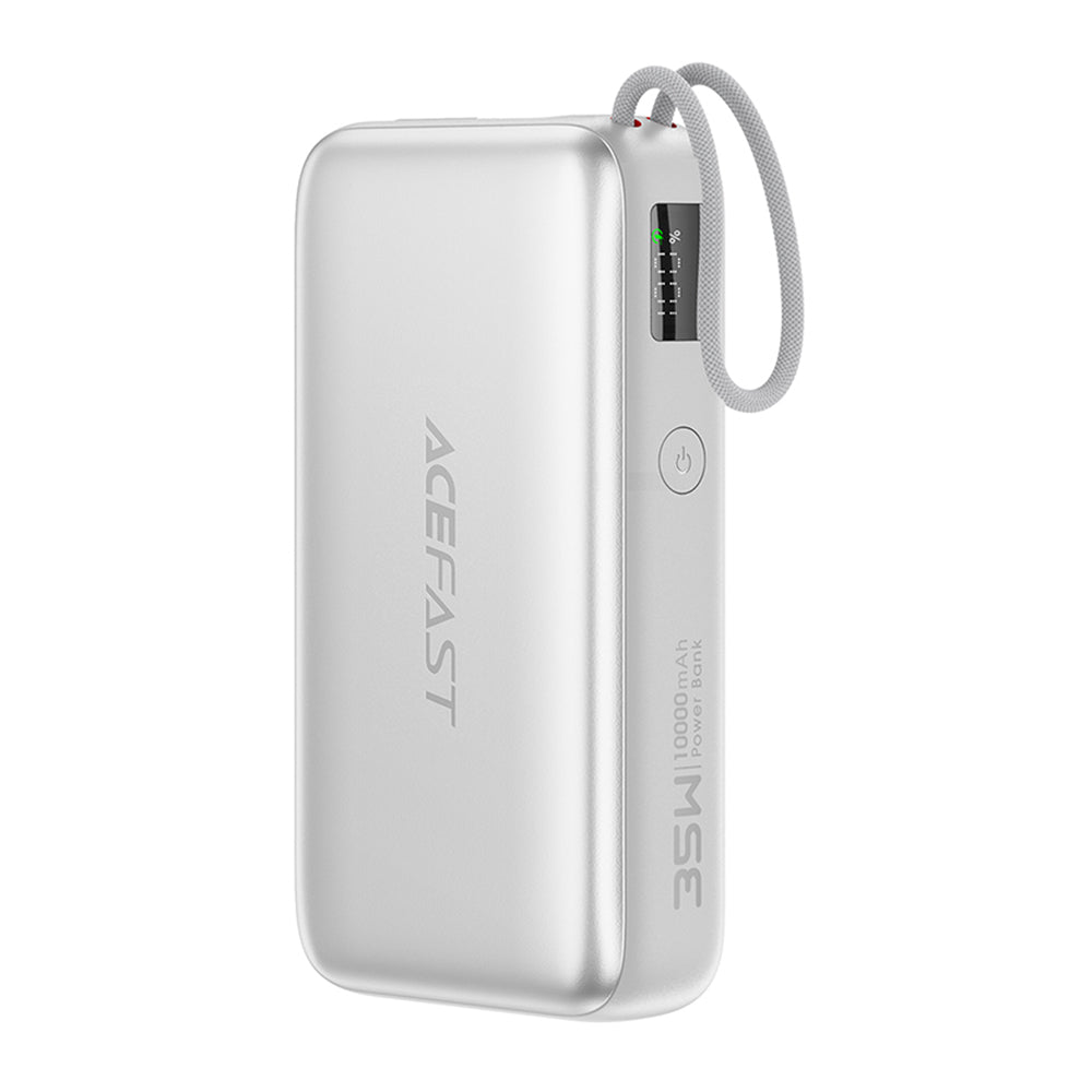 Acefast M32 External Battery, 10000mAh, 35W, PD, 2 x USB-C, Silver
